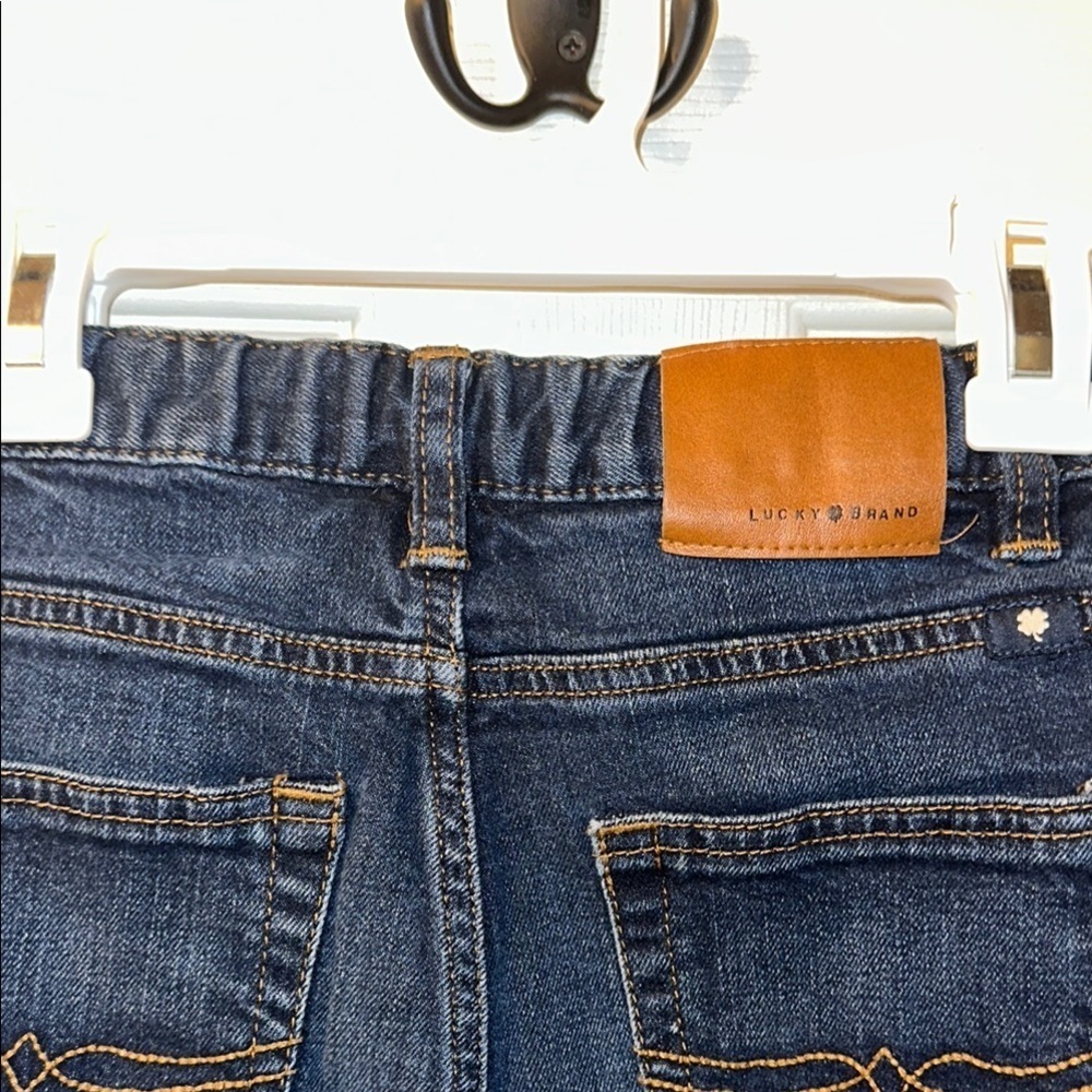 Lucky Brand Size 7 Girls Authentic Skinny Blue Jeans - Picture 3 of 4